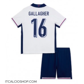 Inghilterra Conor Gallagher #16 Prima Maglia Bambino Europei 2024 Manica Corta (+ Pantaloni corti)